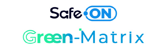 KMAC에서 현재 상표출원 중인 중대재해처벌법 대응솔루션 'Safe On(세이프온)'과, 탄소배출량 산정 솔루션 'Green-Matrix(그린매트릭스)'